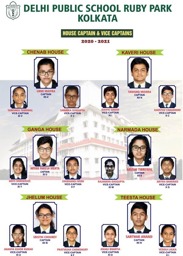HOUSE CAPTAIN AND VICE CAPTAINS 2020-21